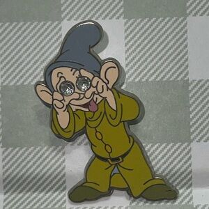 Disney Snow White Dopey Pin with Gemstone Eyes
